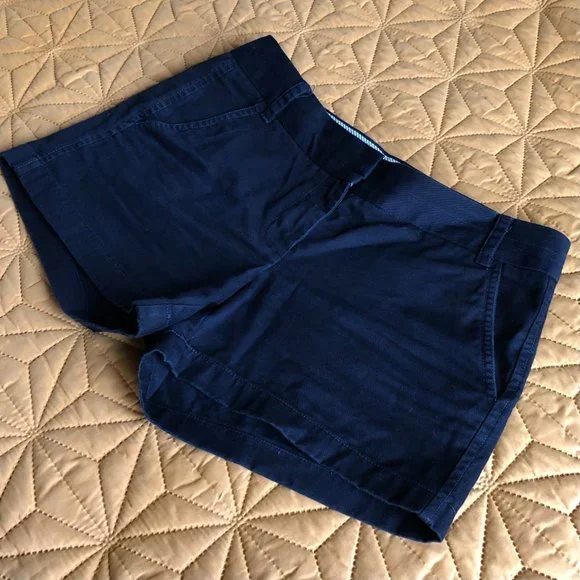 J.Crew Navy Chino Shorts Size 4 - Picture 2 of 5